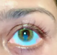 MOONZI verde anual lente de contacto de lentes de contacto para los ojos pequeña hermosa alumno 2 unids/par grado de miopía receta