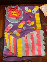 Alfombrilla de entrenamiento para perros y mascotas, manta de olfting, almohadillas de lana desmontables, esterilla para perros, alivia el estrés, juguete de rompecabezas