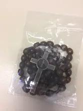Chain Necklace Jewelry Rosary-Bead Woven-Rope Cross-Pendant Christ Religious Orthodox