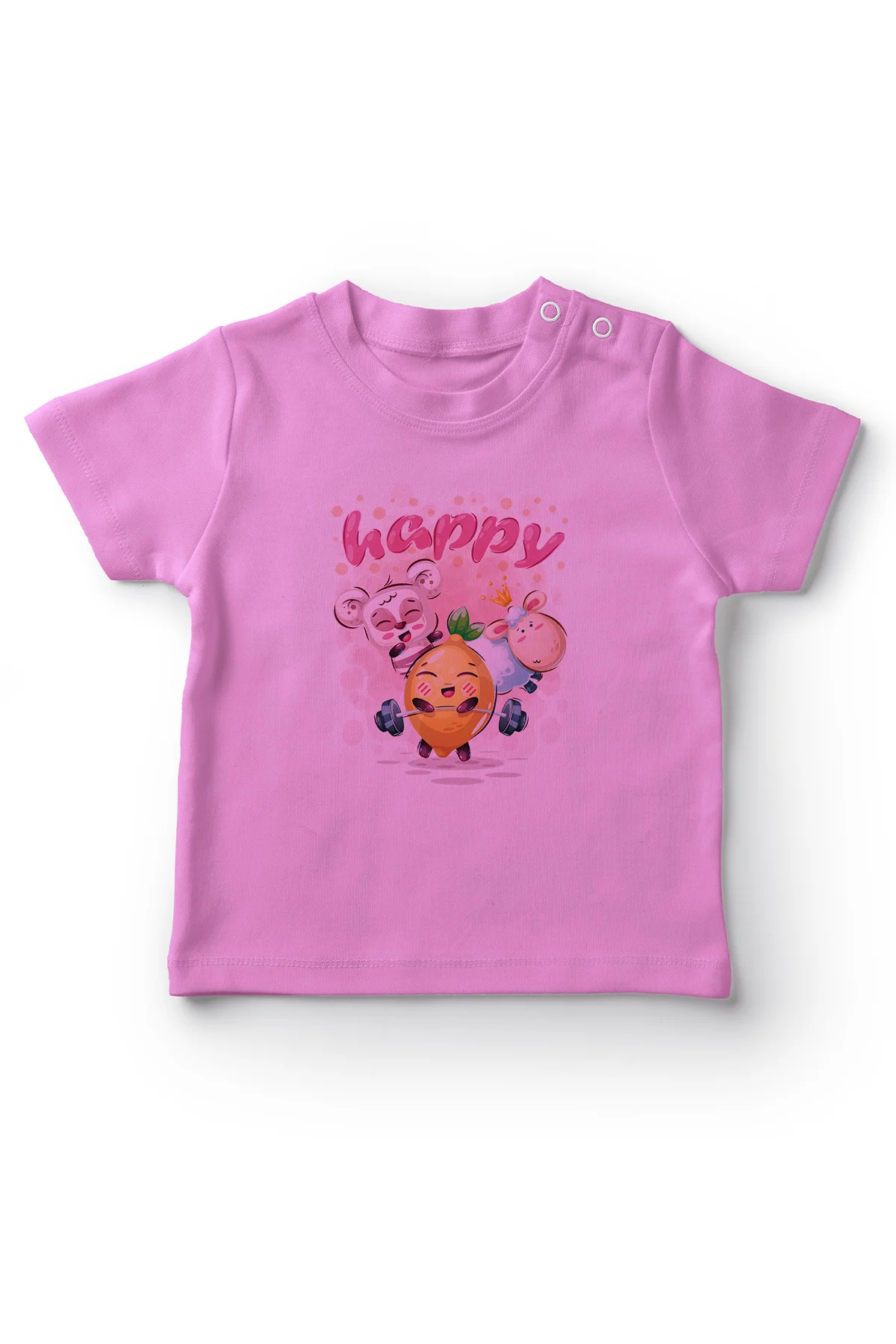 Angemiel Baby Happy Sport/розовая футболка для маленьких девочек | Мать и ребенок