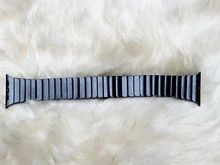 Correa de lujo para Apple watch, banda de 44mm y 40mm para iWatch de 38mm y 42mm, pulsera de reloj de acero inoxidable para Apple watch 5 6 se 3 4