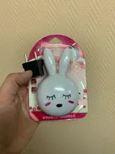 Led-Night-Light Bedside-Lamp Gifts Us-Plug Wall Bedroom Rabbit Cartoon Baby/children
