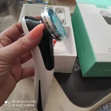 Masajeador Facial EMS con luz LED, terapia de vibración Sónica, eliminación de arrugas, estiramiento de la piel, tratamiento frío caliente, dispositivo de belleza para el cuidado de la piel