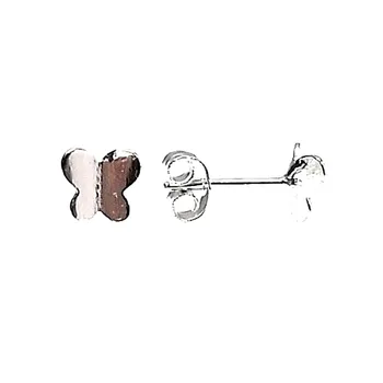 

Sterling silver earrings 925m Butterfly 6mm. [AB0632]