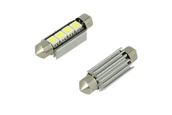 

24V lamp Led festoon Canbus T11 C5W 42mm 4 SMD 5050 White with aluminum heat sink for truck Bus boat