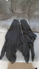 Falda gótica Verano malla Irregular mujeres faldas estrella cremallera negro Punk faldas gótico oscuridad señora falda Casual suelta Streetwear faldas