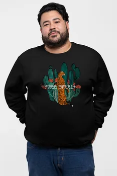 

Angemiel Wear Cactus And Çitanın Black Men 'S Sweatshirt