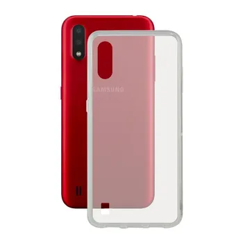 

Mobile Phone Case with TPU Edge Samsung Galaxy A01 KSIX Flex Transparent