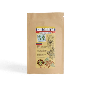 

Colombia Regional Filter Coffee 200GR Special Blend Zipper Package Kahve Dunyasi Turkish Brand Gift for Coffee Lover