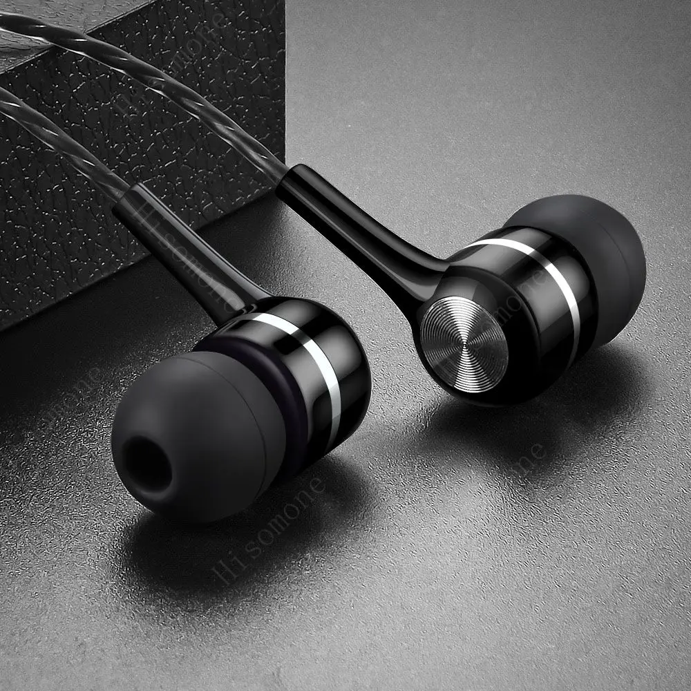 

Wired Earphone Stereo In-Ear 3.5mm Earphone Hedaphones Bass Sound Earbuds Headset With Mic For Phone auriculares fone de ouvido