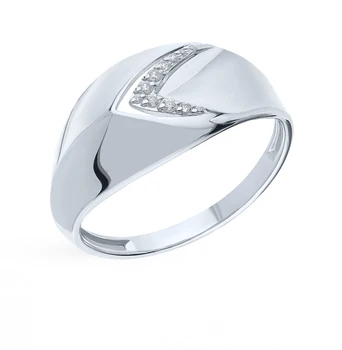 

Silver ring with cubic zirconia sunlight sample 925