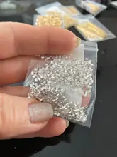 500 Uds 1,5 2,0 2,5mm cuentas engastadas de cierre de tubo de cobre dorado cuentas espaciadoras de tope para la fabricación de joyas suministros collar