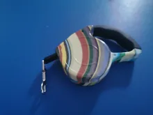 Correa retráctil de tracción automática para perros y gatos pequeños, correa de nailon para caminar, disponible en 11 colores, 3m y 5m