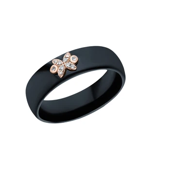 

Silver ring with ceramics and cubic zirconia sunlight sample 925