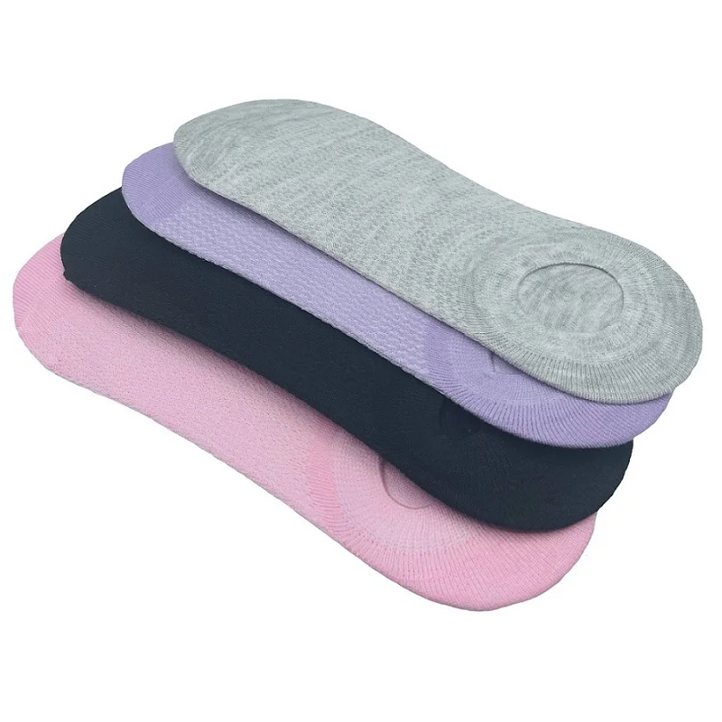 Chaussette Invisible pour femmes, Kit de 6 paires, douille courte colorée