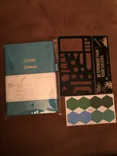 BUKE-cuaderno de bocetos con cuadrícula de puntos, cuaderno de bocetos de cuero PU, papel grueso de 160gsm, bolsillo interior, cierre elástico, soporte para bolígrafo