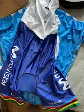 Conjunto de Ropa de Ciclismo DEL EQUIPO Movistar para hombre, Maillot, camisetas de verano, MTB, 2020