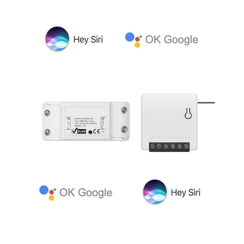 

Smart Home Combo For Apple HomeKit Switch Google Assistant WiFi Mini Basic Wireless Remote Socket Voice Control Relay