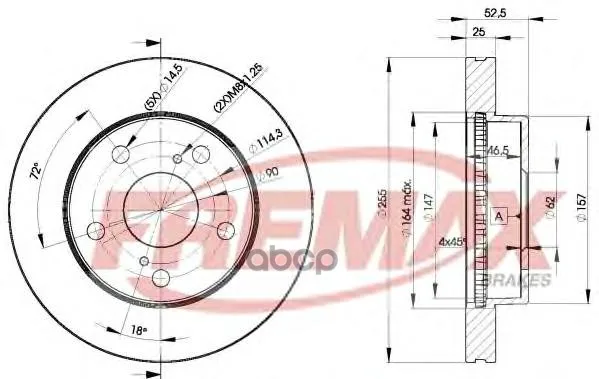 Тормозной Диск FREMAX арт. BD-2806