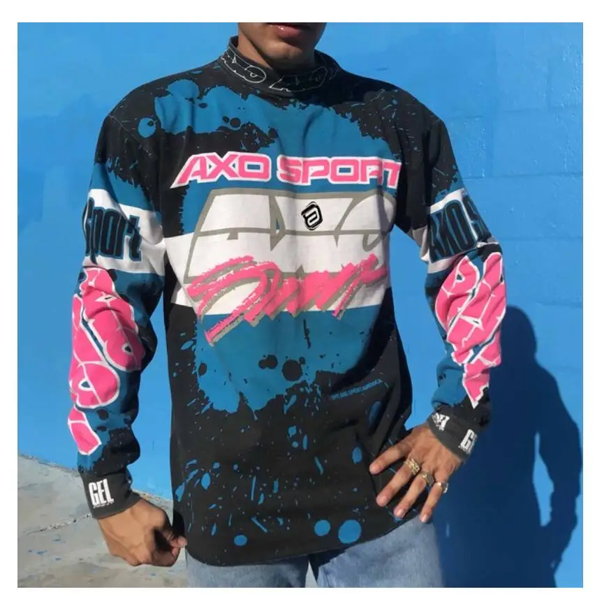 thumbnail image 1 of 2022 Ropa de motocross Camiseta de Mtb Camisetas de motocross enduro Camisetas de motocross mx DH Camiseta de ciclismo de descenso de bicicleta de carretera Camisa de mtb, 1 of 5
