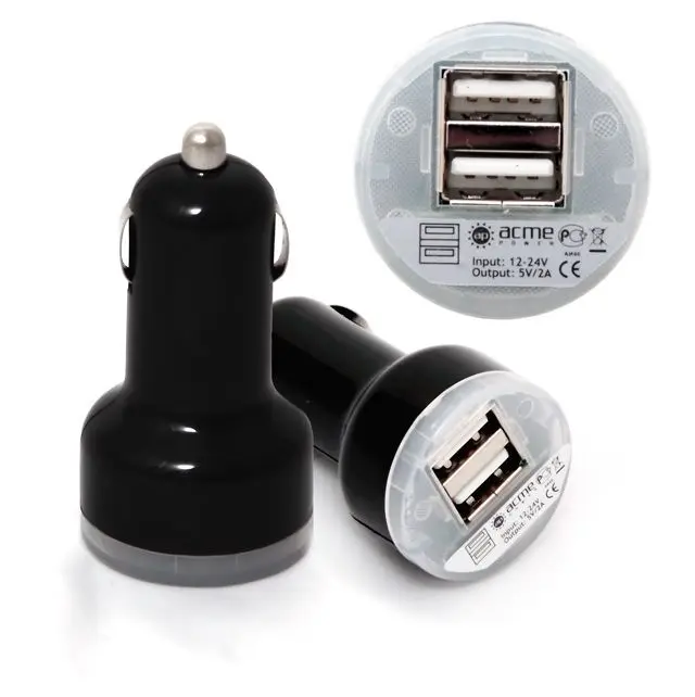 Автомобильный универсальный адаптер питания AcmePower AV-2(11-13В, 2 USB