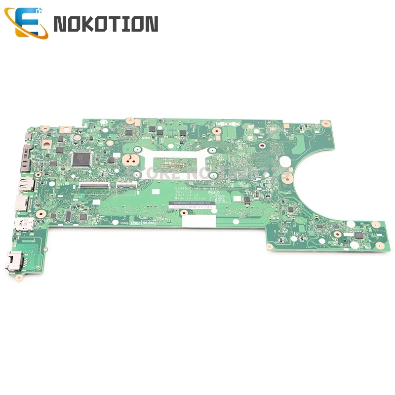 Promo  NOKOTION For Lenovo Thinkpad L480 L580 laptop motherboard FRU 01LW377 EL480 EL580 NM-B461 MAIN BOAR