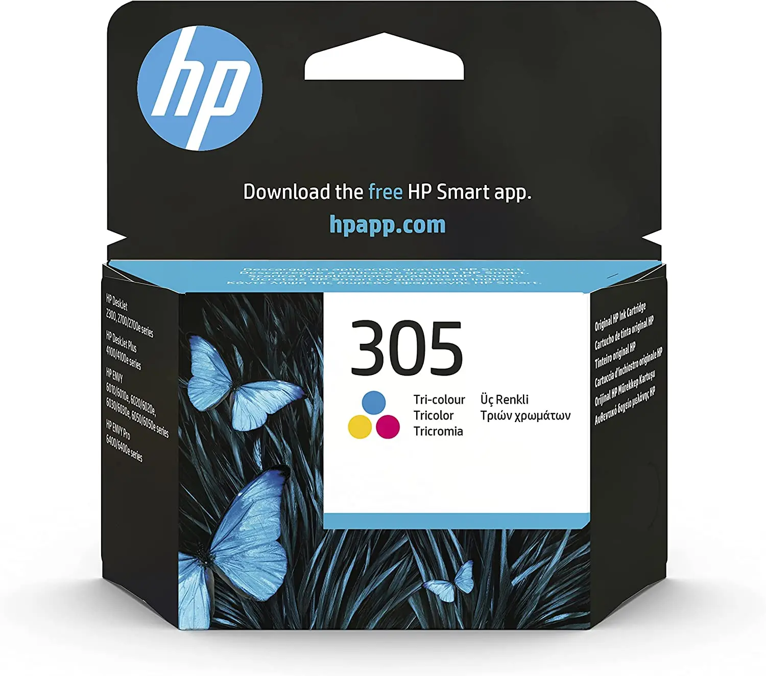 Cartuccia D'Inchiostro Originale A Tre Colori Hp 305 3 Ym60Ae Per Deskjet, 4700,4100, Envy 6000