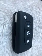 ZAD de silicona de goma del coche cubierta shell protector de piel para Citroen C2 C4 C5 Picasso Xsara C5 C6 C8 plegable 3 tecla de botón
