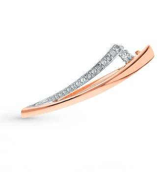 

Gold brooch with diamonds sunlight sample 585