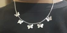 Gargantilla de mariposa de LATS para mujer, Collar llamativo con cadena de color dorado, mejores joyas brillantes para fiesta, novedad de 2020