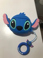 Funda protectora con dibujos de Stitch para auriculares, funda de silicona anticaída para apple Auriculares inalámbricos con Bluetooth
