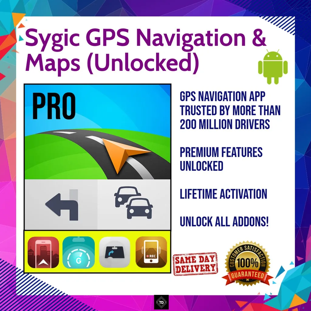 Sygic-navegación GPS y mapas v18.6, con tráfico desbloqueado para Android