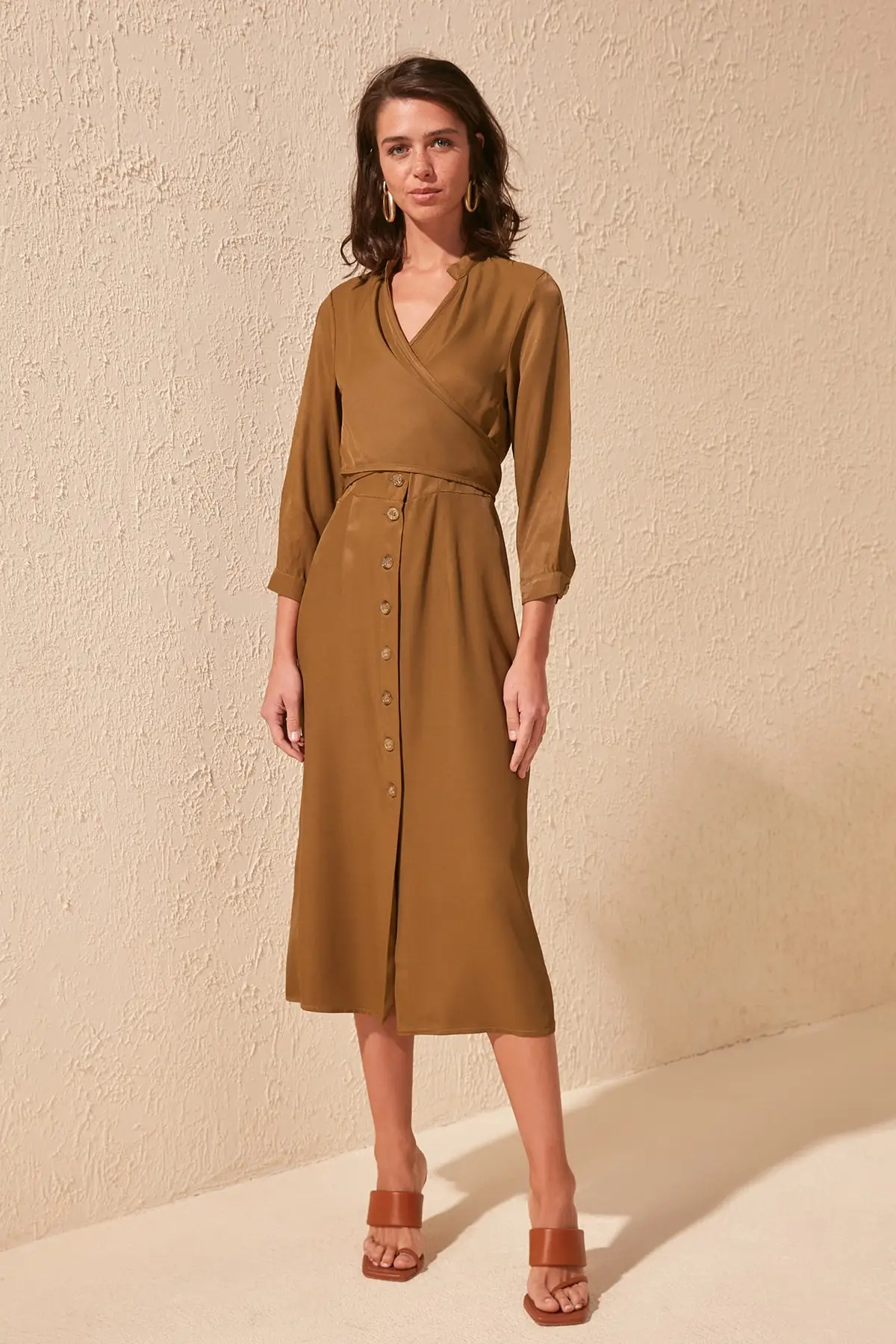 Платье-рубашка со шнуровкой TWOSS20EL1628 | Женская одежда