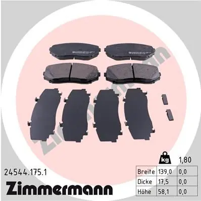 Колодка тормозная перед MAZDA CX-7/CX-9 2,2/2,3 09- Coat Z ZIMME