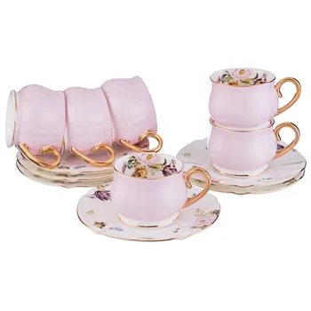 

Coffee set "pink" for 6 people 12 Ave. 130 ml.