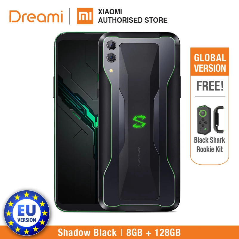 Цена Глобальная версия Black Shark 2 128 ГБ Rom 8 ГБ Ram Shadow Black (абсолютно новая и герметичная коробка)