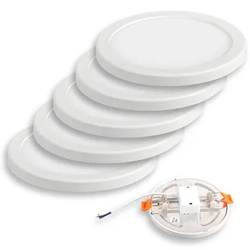 

Recessed LED Panel adjustable buckle 15W Ø17.5 6400K Fria light (5 Pack)