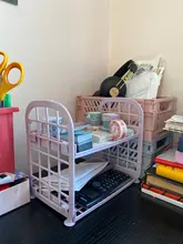 2-Tier Shelf-Holder Organizer Storage-Rack Bathroom-Accessories Cosmetics Hollow-Shelf