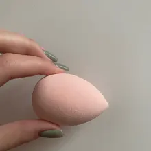 Puff cosmético en polvo para mujer, base de maquillaje esponja, belleza para maquillaje, herramientas y accesorios, forma de gota de agua, 1 ud.