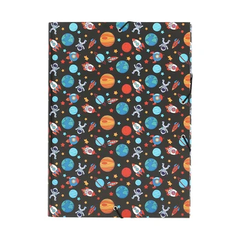 

Tri-fold wallet print lapel multicolour Spacey