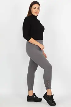

Sans Textile Women Pettitoes Lace Detail Viscose Leggings Pants 65 N15521