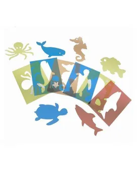 

TEMPLATES ASSORTED SEA ANIMALS FOR DAY CARE CENTERS AND COLLEGES colors translucent