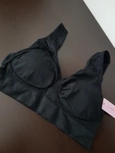 VEQKING M-XXL XXXL 4XL 5XL 6XL de gran tamaño Sujetador deportivo negro Blanco transpirable alambre libre dormir diaria sujetador de La Yoga las mujeres acolchado deporte