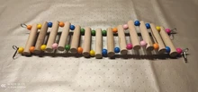 Birds Swing Wooden Bridge Ladder Climb Cockatiel Parakeet Budgie Parrot Pet Toy New