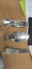 3 uds 1 set portátil al aire libre Camping viajes Picnic plegable de acero inoxidable cubiertos cuchara tenedor cuchillo vajilla envío gratis
