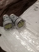 Mini voltímetro Digital redondo de 22mm, medidor de voltaje de CA 12-500V, Monitor de potencia, indicador LED, lámpara piloto, bricolaje
