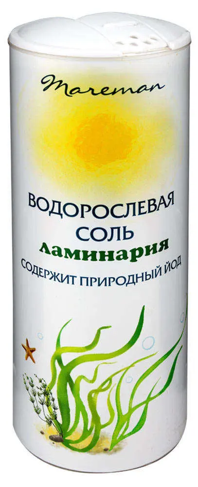 Соль водорослевая Ламинария ТМ Mareman с природным йодом|Arroz ...