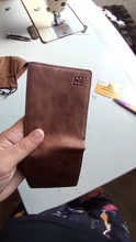 Mini cartera delgada para hombre, monedero pequeño con cremallera, tarjetero compacto