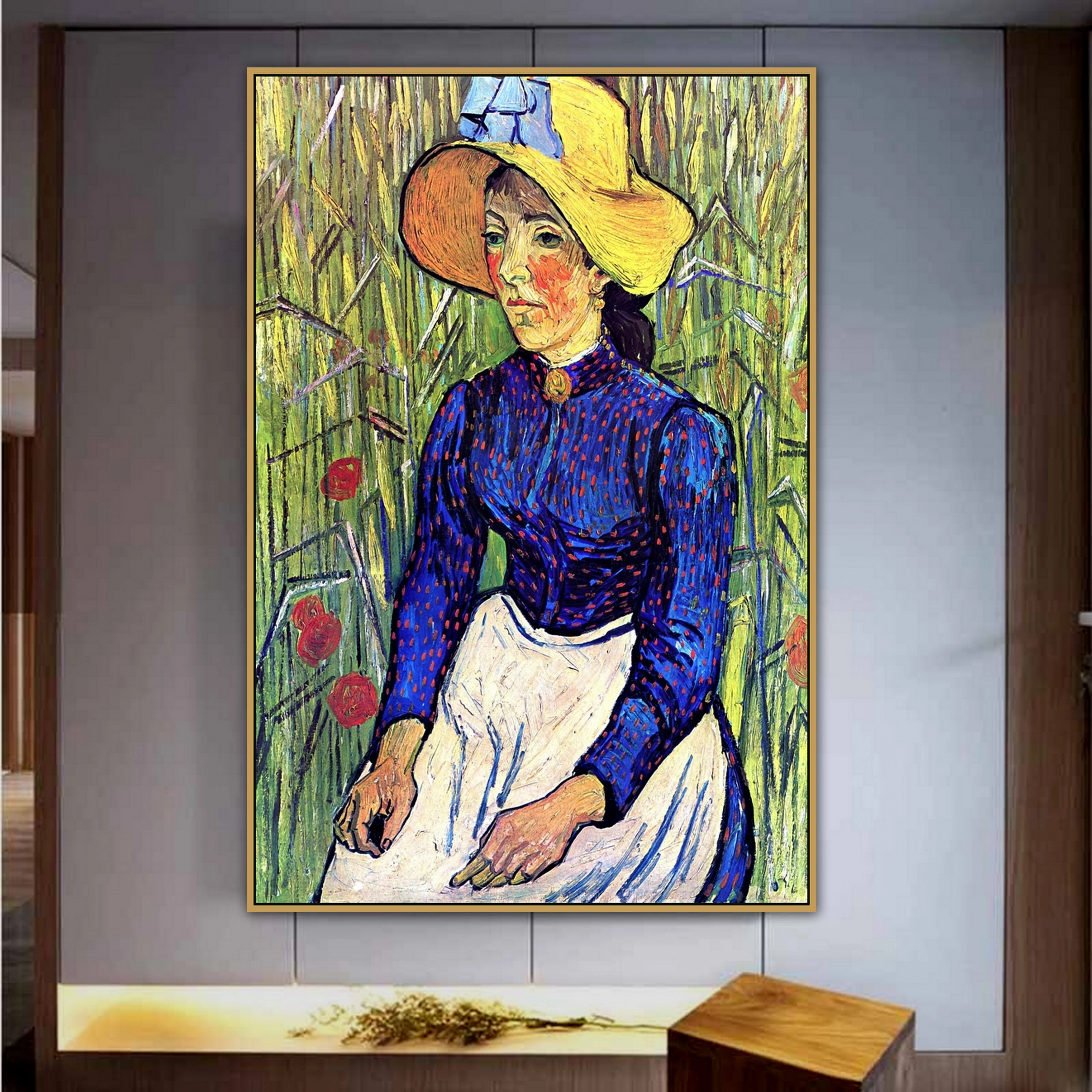 Alte Beruhmte Master Kunstler Junges Bauern Frau Mit Stroh Hut Leinwand Malerei Poster Drucken Fur Room Decor Wand Kunst Painting Calligraphy Aliexpress