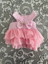 Dress Sling Puppy-Costume Pet-Dog Lace Small Dog Wedding for Party Birthday Bowknot